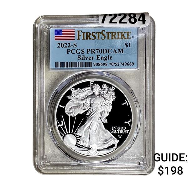 2022-S Silver Eagle PCGS PR70 DCAM