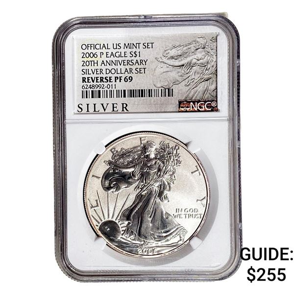 2006-P Silver Eagle NGC RP69 20th Anniversary
