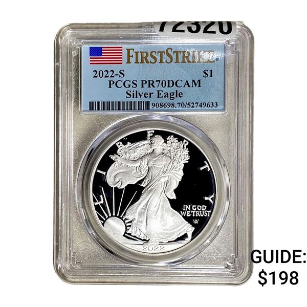 2022-S Silver Eagle PCGS PR70 DCAM
