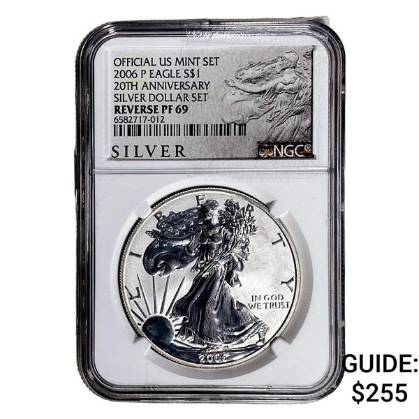 2006-P Silver Eagle NGC RP69 20th Anniversary
