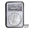 Image 1 : 2006-W Silver Eagle NGC MS69 Burnished 20th Anniv.