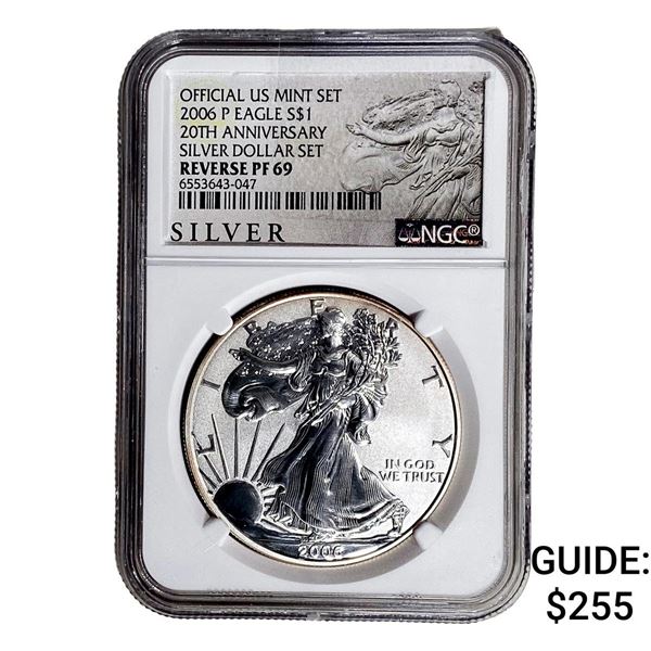 2006-P Silver Eagle NGC RP69 20th Anniversary