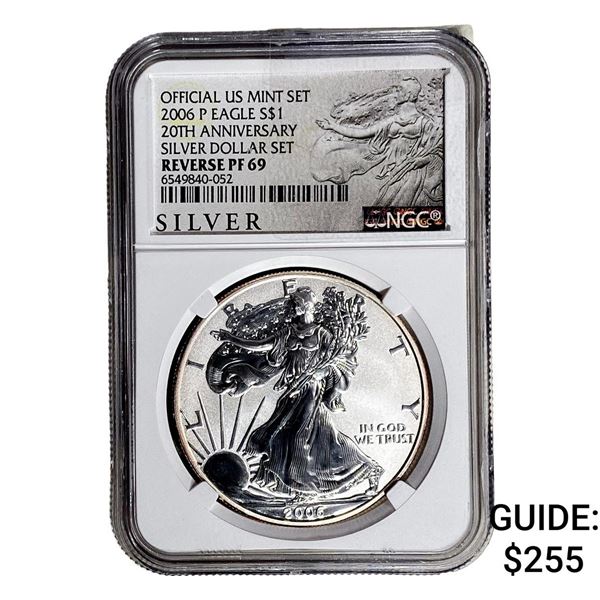 2006-P Silver Eagle NGC RP69 20th Anniversary