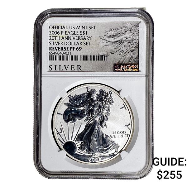 2006-P Silver Eagle NGC RP69 20th Anniversary