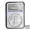 Image 1 : 2011 Silver Eagle NGC MS69 25th Anniversary