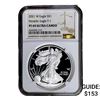 Image 1 : 2021-W Silver Eagle NGC PF69 UC Heraldic Eagle T-1