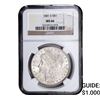 Image 1 : 1881-S Morgan Silver Dollar NGC MS66