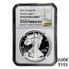 Image 1 : 2021-W Silver Eagle NGC PF69 UC Heraldic Eagle T-1