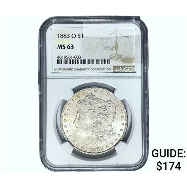 1883-O Morgan Silver Dollar NGC MS63