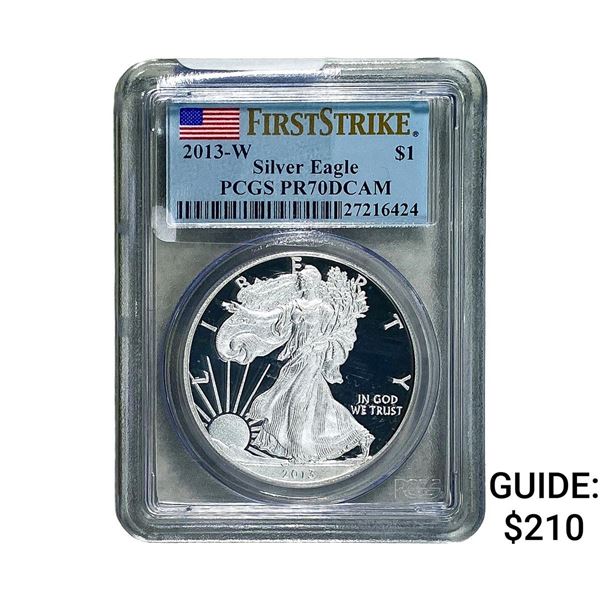 2013-W Silver Eagle PCGS PR70 DCAM