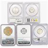 Image 2 : [5 Coins] 1937-1992 Varied Coinage PCGS/NGC PF/MS