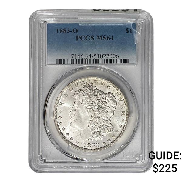 1883-O Morgan Silver Dollar PCGS MS64