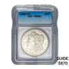 Image 1 : 1882-CC Morgan Silver Dollar ICG MS62