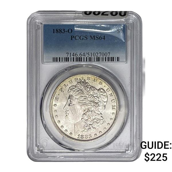 1883-O Morgan Silver Dollar PCGS MS64
