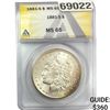 Image 1 : 1881-S Morgan Silver Dollar ANACS MS65