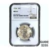 Image 1 : 1934 Walking Liberty Half Dollar NGC MS61