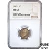 Image 1 : 1863 Indian Head Cent NGC MS62