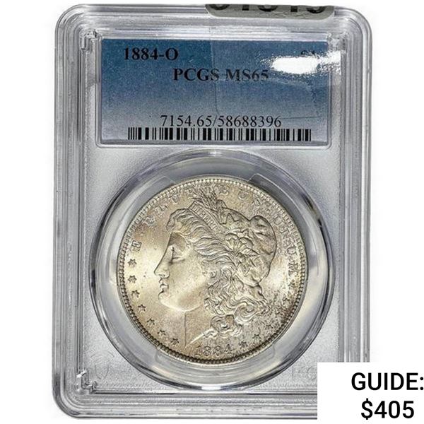 1884-O Morgan Silver Dollar PCGS MS65