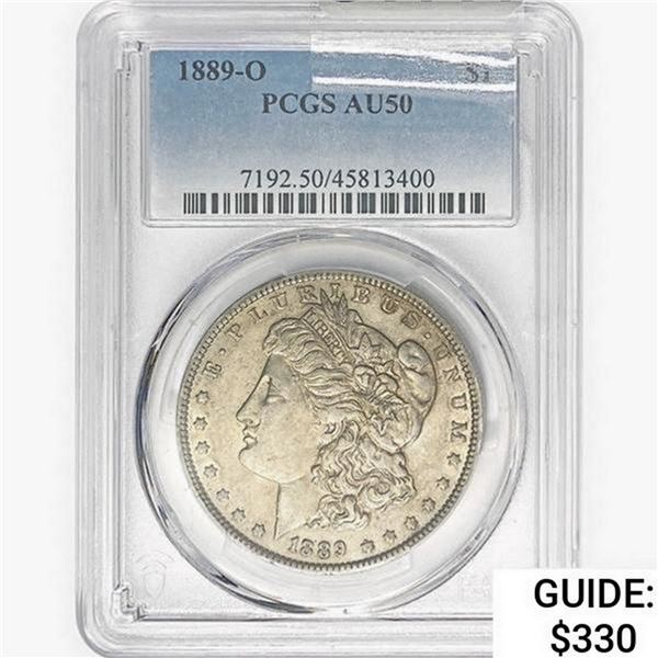 1889-O Morgan Silver Dollar PCGS AU50