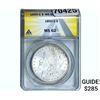 Image 1 : 1890-S Morgan Silver Dollar ANACS MS62