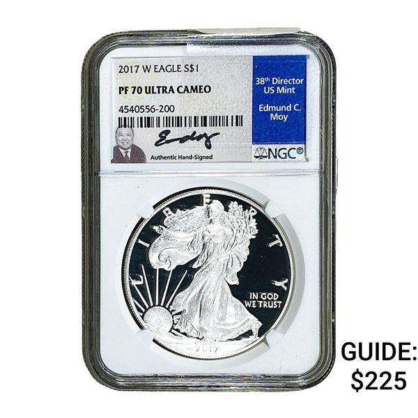 2017-W Silver Eagle NGC PF70 Ultra Cameo