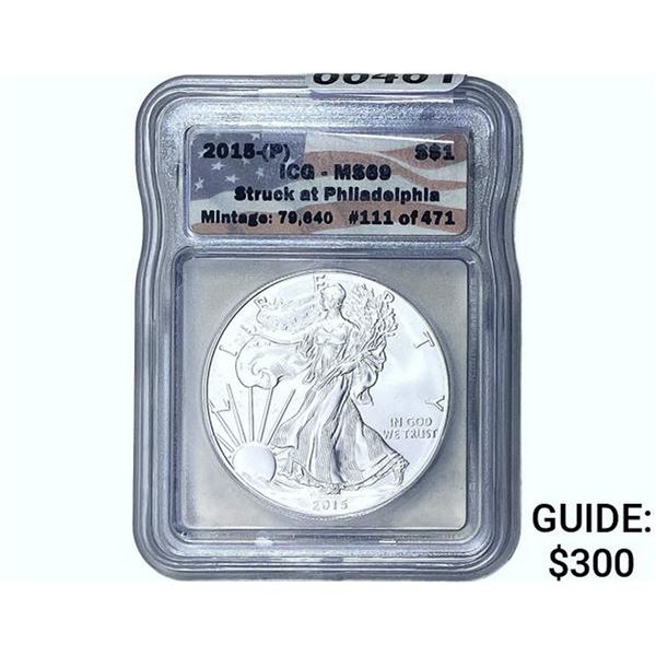 2015[P] Silver Eagle ICG MS69