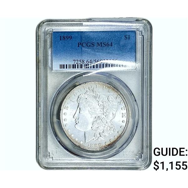1899 Morgan Silver Dollar PCGS MS64