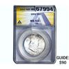 Image 1 : 1952 Franklin Half Dollar ANACS MS63 FBL
