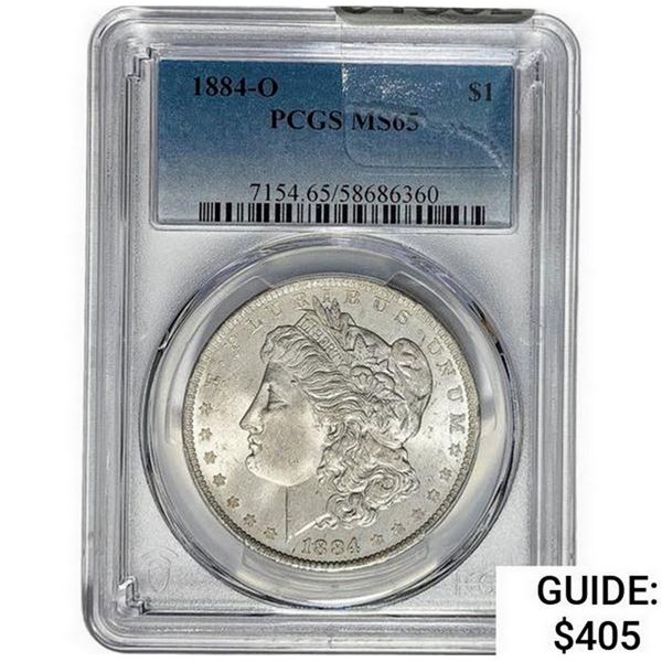 1884-O Morgan Silver Dollar PCGS MS65