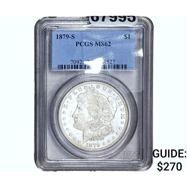 1879-S Morgan Silver Dollar PCGS MS62