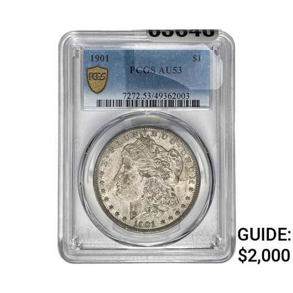 1901 Morgan Silver Dollar PCGS AU53