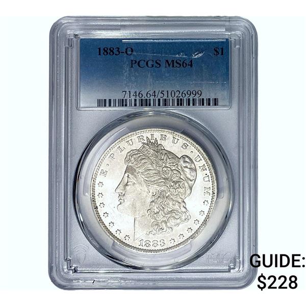 1883-O Morgan Silver Dollar PCGS MS64