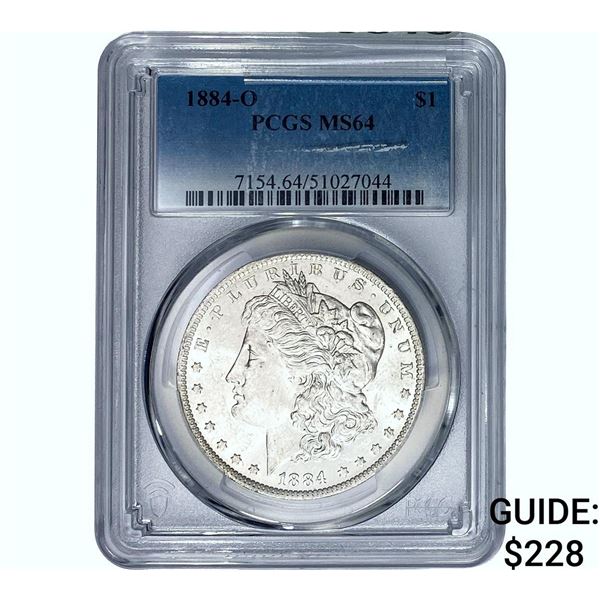 1884-O Morgan Silver Dollar PCGS MS64