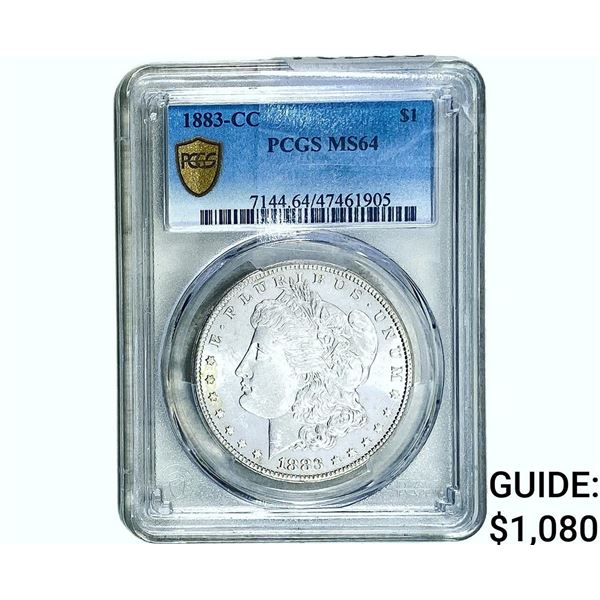 1883-CC Morgan Silver Dollar PCGS MS64