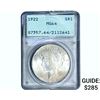 Image 1 : 1922 Silver Peace Dollar PCGS MS64