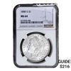 Image 1 : 1880-S Morgan Silver Dollar NGC  MS64