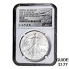Image 1 : 2006-W Silver Eagle NGC MS69 Burnished 20th Anniv.