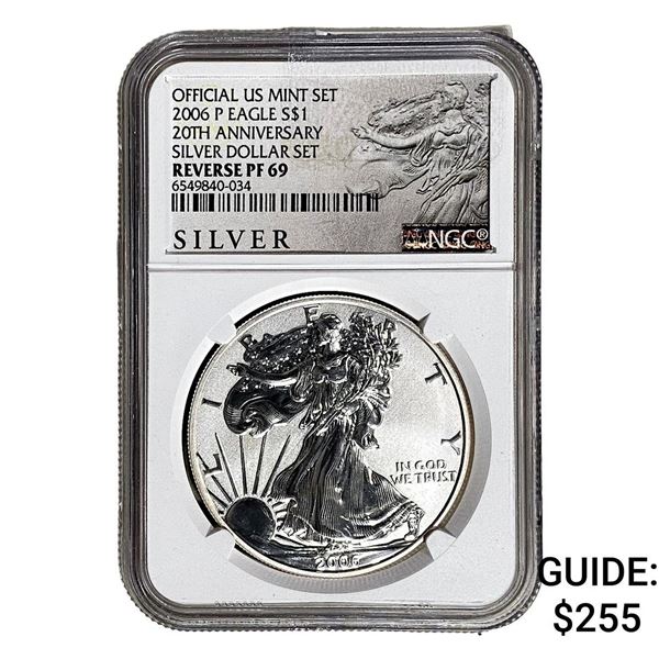 2006-P Silver Eagle NGC RP69 20th Anniversary
