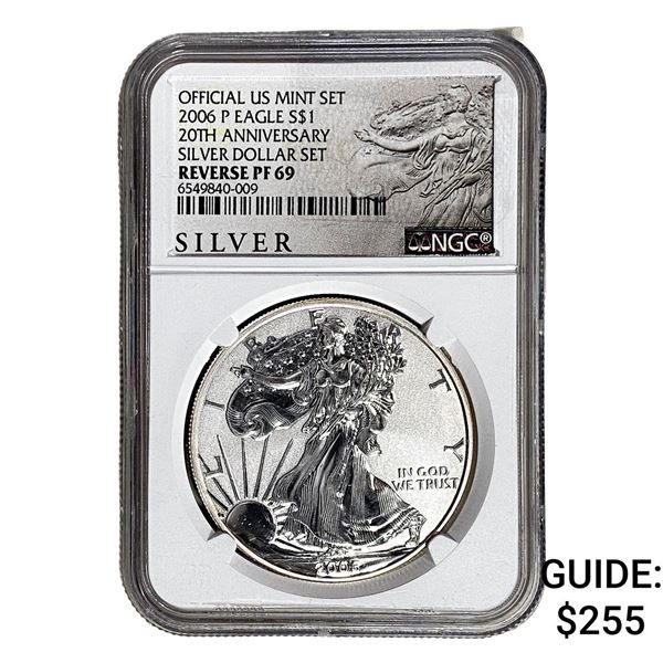 2006-P Silver Eagle NGC RP69 20th Anniversary