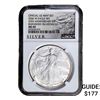 Image 1 : 2006-W Silver Eagle NGC MS69 Burnished 20th Anniv.