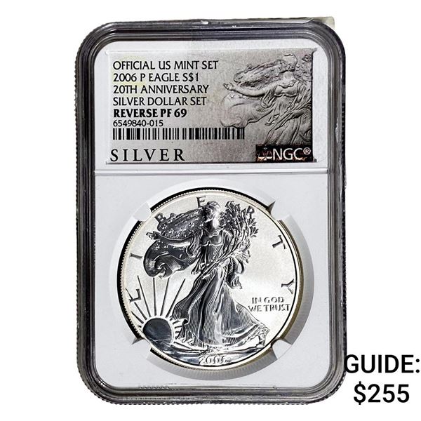 2006-P Silver Eagle NGC RP69 20th Anniversary
