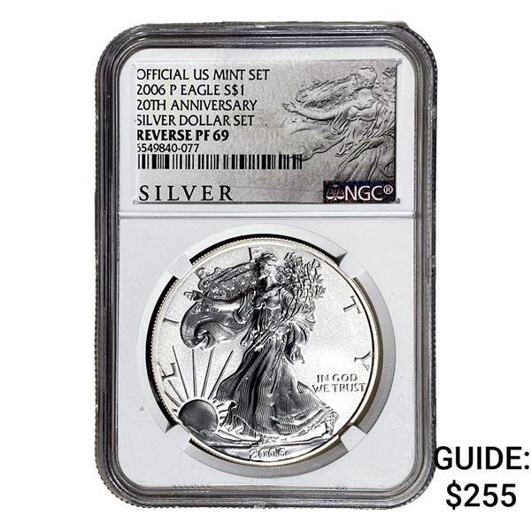 2006-P Silver Eagle NGC RP69 20th Anniversary