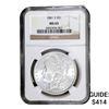 Image 1 : 1881-S Morgan Silver Dollar NGC MS65