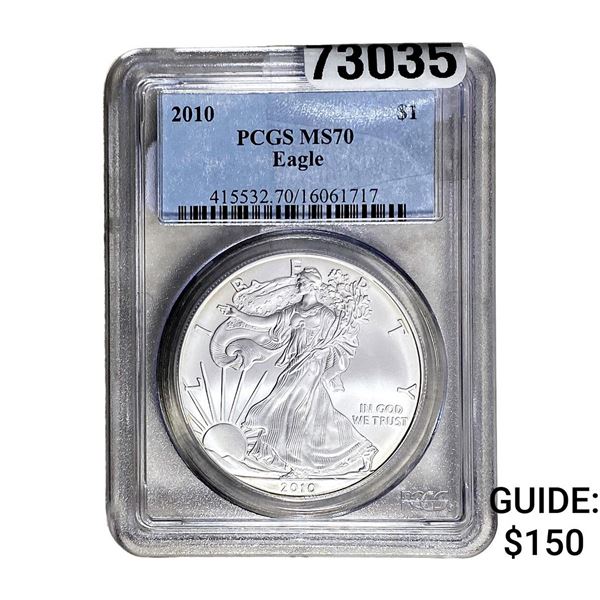 2010 Silver Eagle PCGS MS70