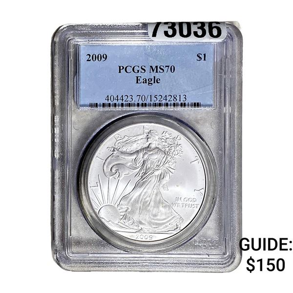 2009 Silver Eagle PCGS MS70