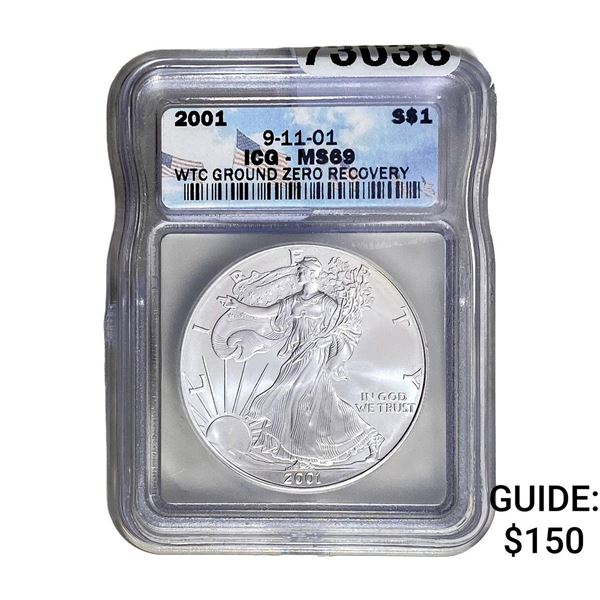 2001 Silver Eagle ICG MS69