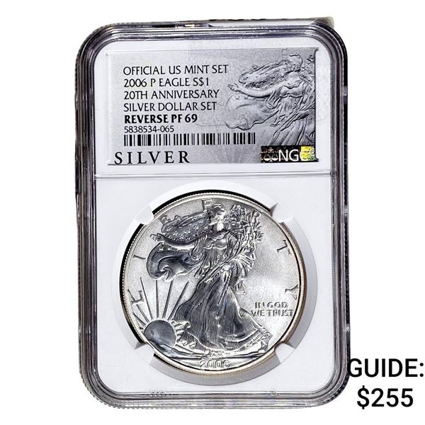 2006-P Silver Eagle NGC RP69 20th Anniversary