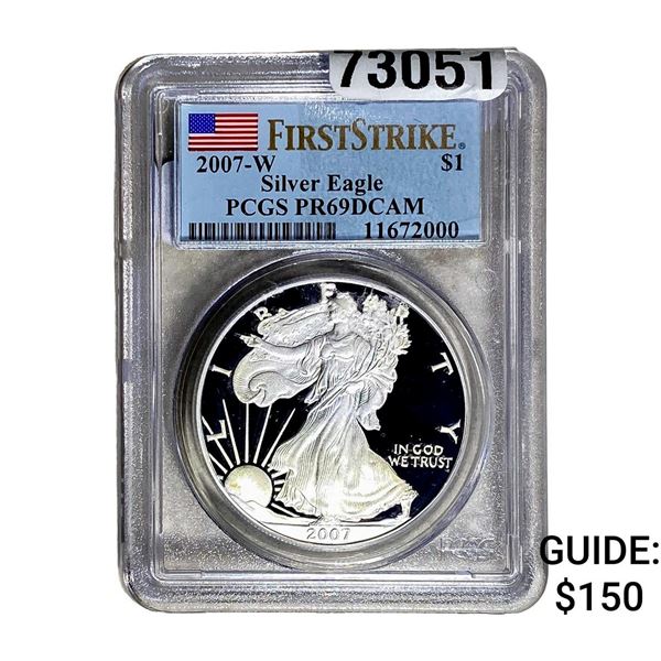 2007-W Silver Eagle PCGS PR69 DCAM