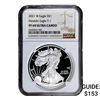 Image 1 : 2021-W Silver Eagle NGC PF69 UC Heraldic Eagle T-1