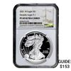 Image 1 : 2021-W Silver Eagle NGC PF69 UC Heraldic Eagle T-1